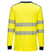 Portwest FR701 - PW3 Modaflame Knit Hi-Vis FR Long Sleeve T-Shirt - Yellow/Navy