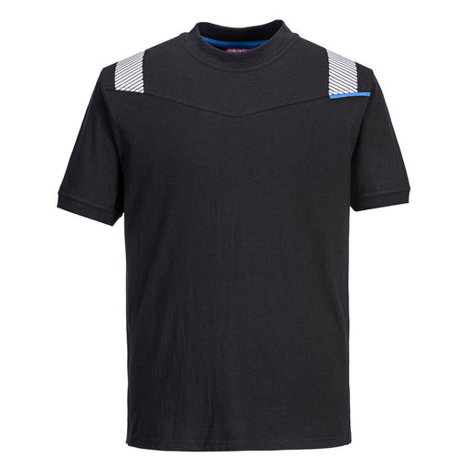Portwest FR712 - WX3 Modaflame Knit FR Short Sleeve T-Shirt - Black