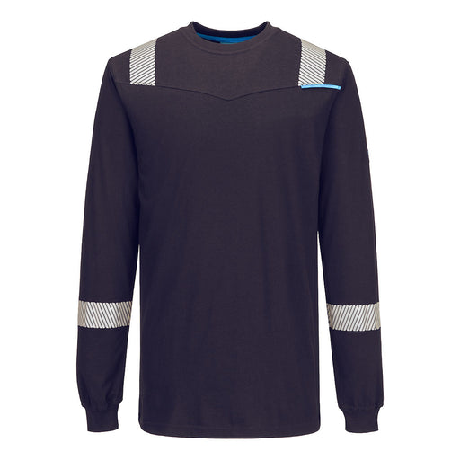 Portwest FR751 - WX3 Modaflame Knit FR Long Sleeve T-Shirt - Navy