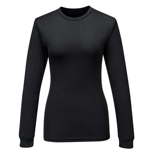 Portwest B136 - Women's Baselayer Top L/S - Black