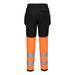 Portwest CD847 - WX2 Eco Hi-Vis Women's Class 1 Stretch Trouser - Orange/Black