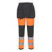 Portwest CD847 - WX2 Eco Hi-Vis Women's Class 1 Stretch Trouser - Orange/Black