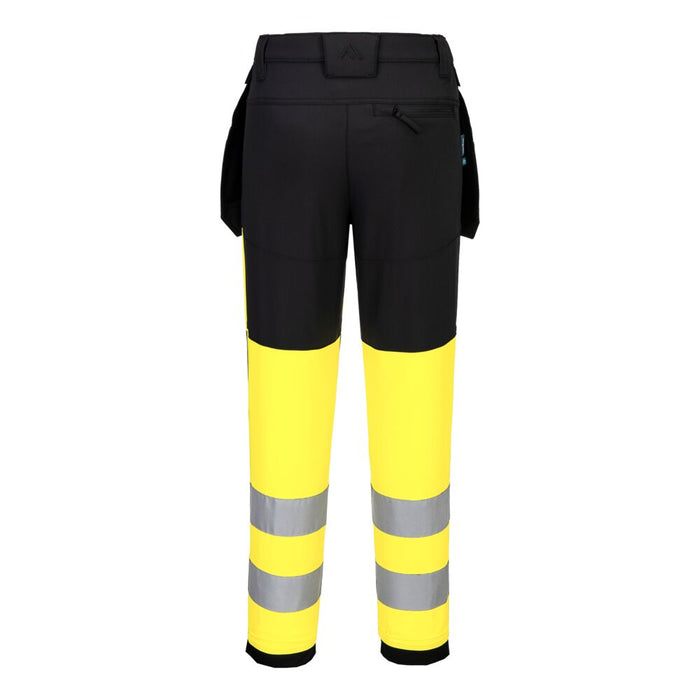 Portwest CD847 - WX2 Eco Hi-Vis Women's Class 1 Stretch Trouser - Yellow/Black
