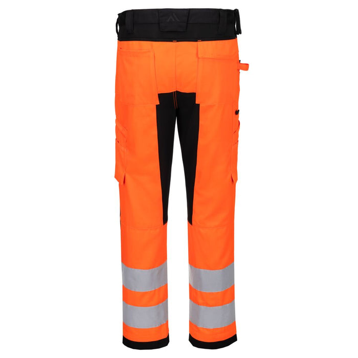 Portwest CD848 - WX2 ECO Hi-Vis Stretch Trade Trouser - Orange/Black