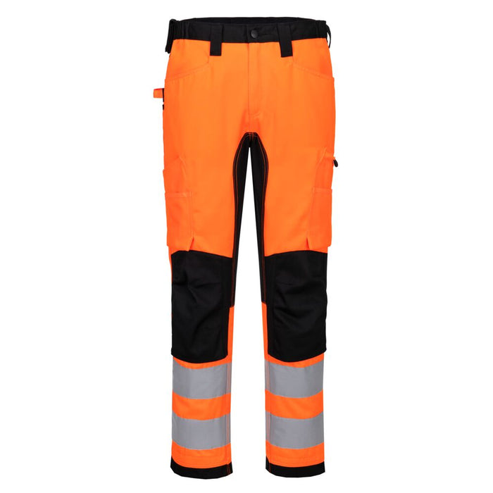 Portwest CD848 - WX2 ECO Hi-Vis Stretch Trade Trouser - Orange/Black