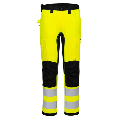 Portwest CD848 - WX2 ECO Hi-Vis Stretch Trade Trouser - Yellow/Black