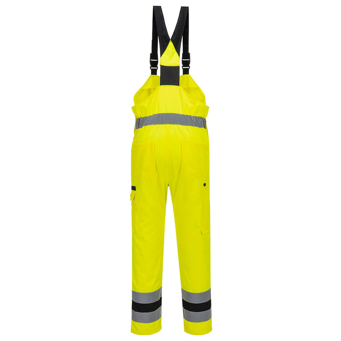 Portwest CD852 - WX2 Eco Hi-Vis Bib & Brace - Yellow/Black