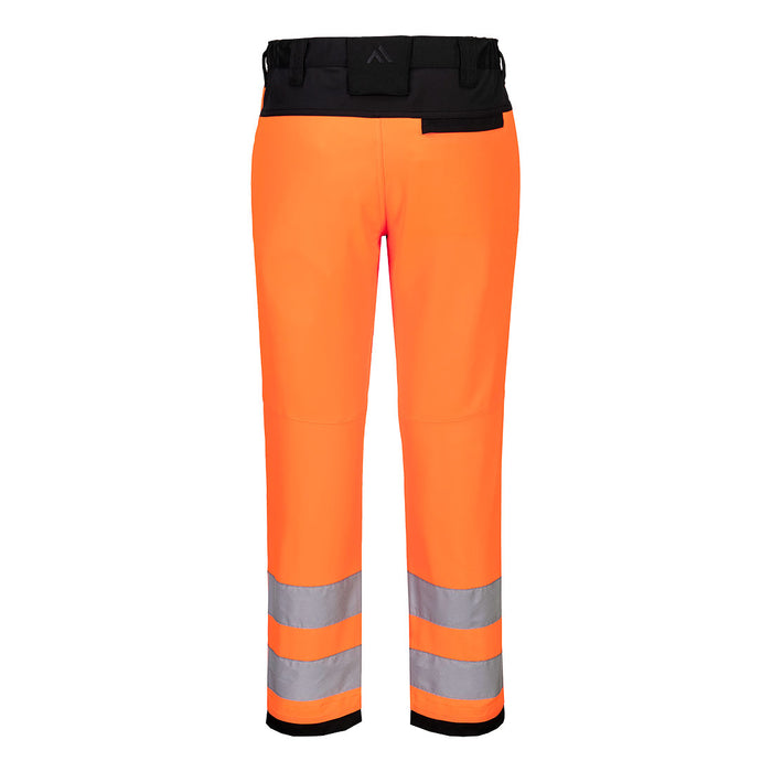 Portwest CD857 - WX2 Eco Hi-Vis Class 2 Service Trouser - Orange/Black