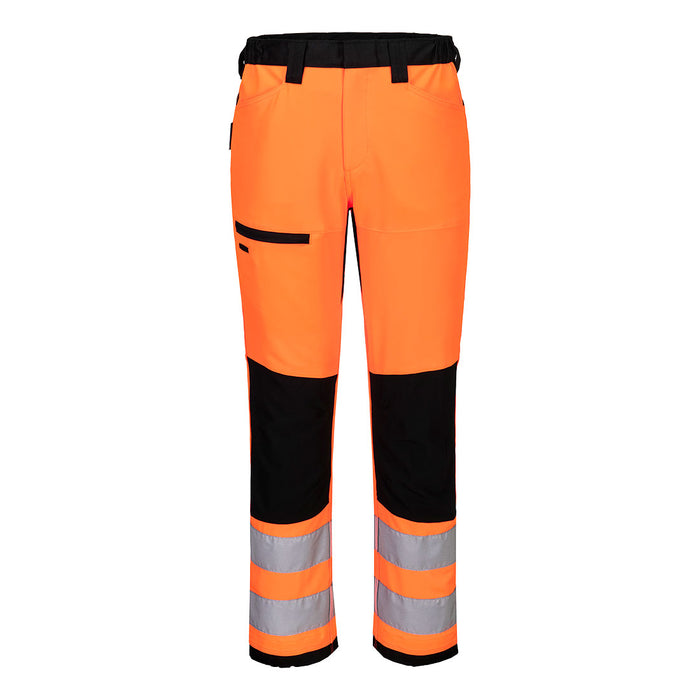 Portwest CD857 - WX2 Eco Hi-Vis Class 2 Service Trouser - Orange/Black
