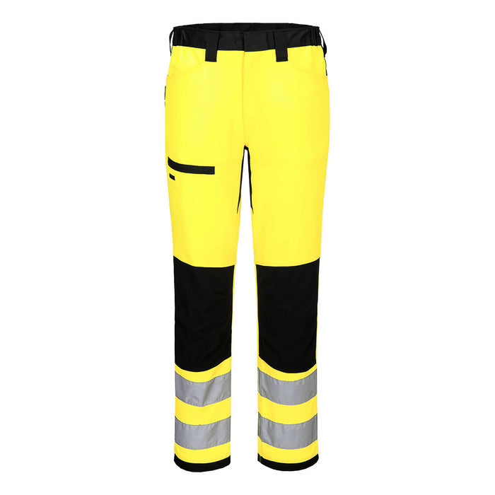 Portwest CD857 - WX2 Eco Hi-Vis Class 2 Service Trouser - Yellow/Black