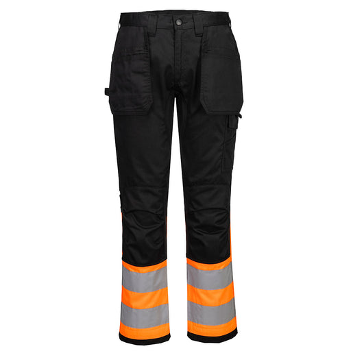 Portwest CD858 - WX2 Eco Hi-Vis Holster Trouser Class 1 - Orange/Black