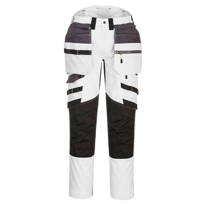 Portwest DX4 Detachable Holster Pocket Trousers White/Grey