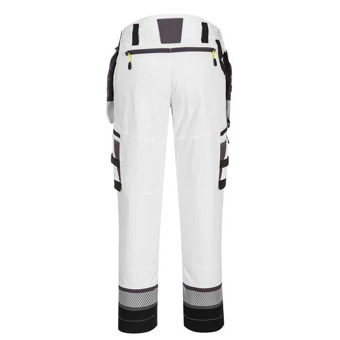 Portwest DX4 Detachable Holster Pocket Trousers White/Grey