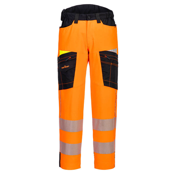 Portwest DX4 Hi-Vis Service Trousers Orange/Black
