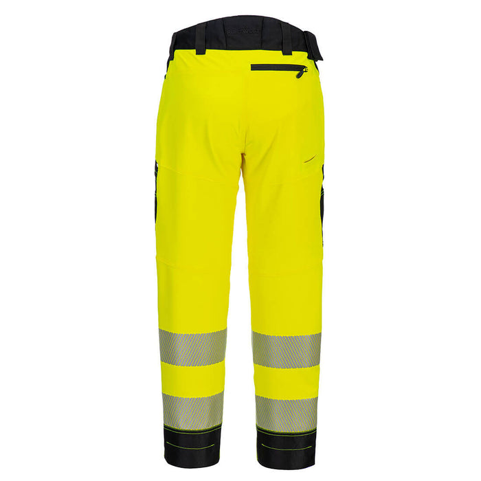Portwest DX4 Hi-Vis Service Trousers Yellow/Black