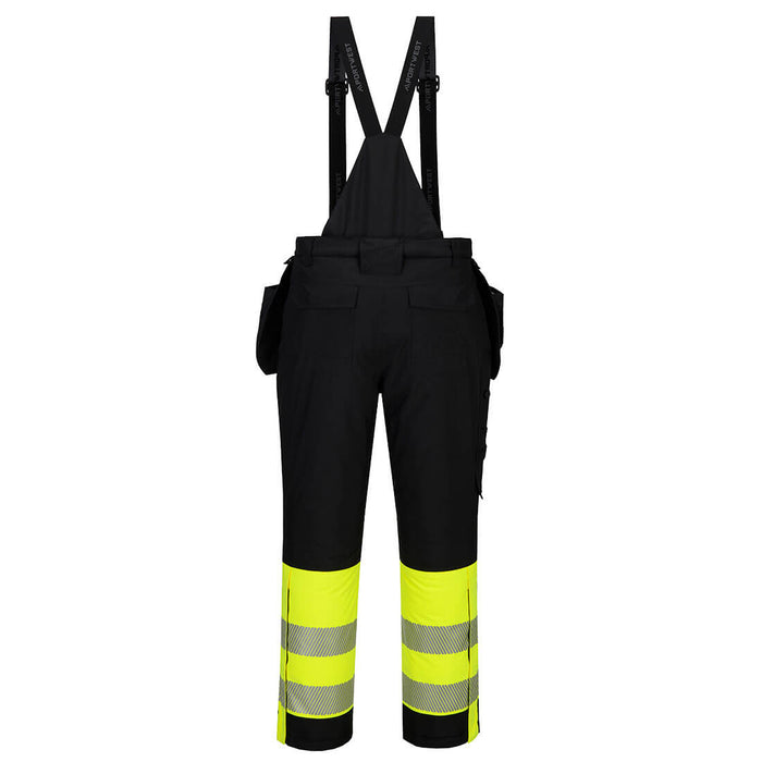 Portwest DX437 - DX4 Hi-Vis Class 1 Winter Bib and Brace Yellow/Black