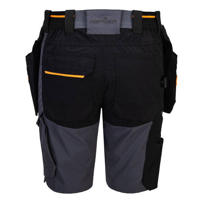 Portwest EV444 - EV4 Lightweight Detachable Holster Shorts - Metal Grey