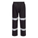 Portwest F443 - Iona Enhanced Lightweight Packable Trousers - Black