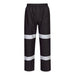 Portwest F443 - Iona Enhanced Lightweight Packable Trousers - Black
