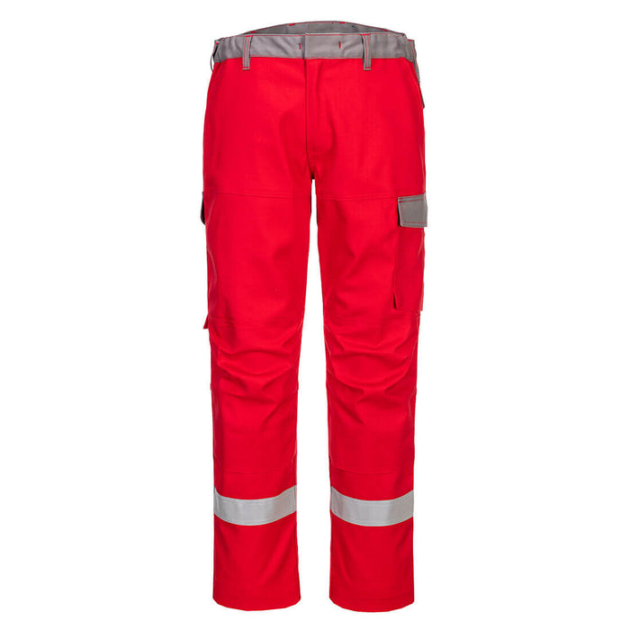 Portwest FR06 - Bizflame Industry Two Tone FR Trousers - Red
