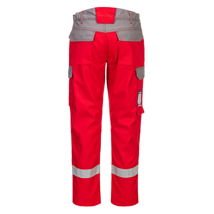 Portwest FR06 - Bizflame Industry Two Tone FR Trousers - Red