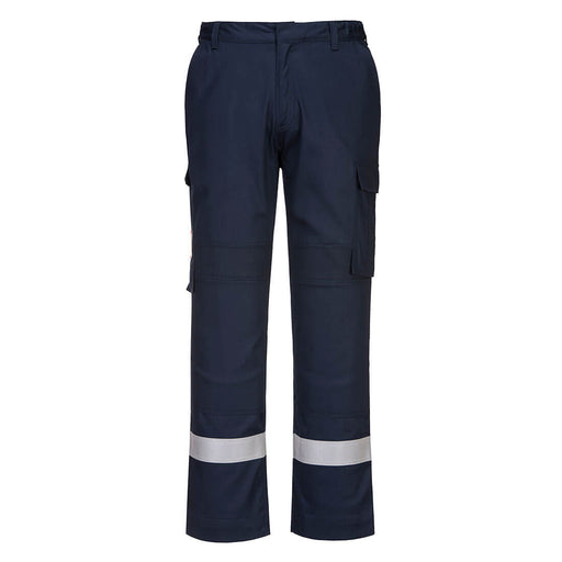 Portwest FR401 - Bizflame Work Lightweight Stretch Panelled FR Trousers - Navy