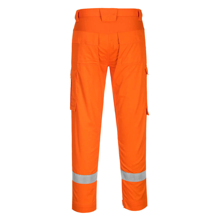 Portwest FR401 - Bizflame Work Lightweight Stretch Panelled FR Trousers - Orange