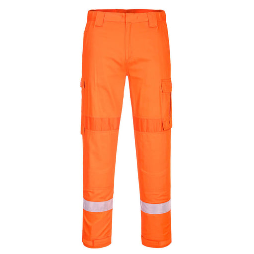 Portwest FR401 - Bizflame Work Lightweight Stretch Panelled FR Trousers - Orange