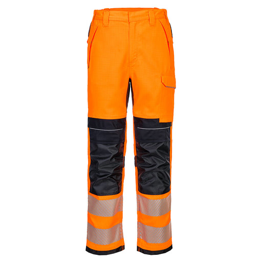 Portwest FR414 - PW3 Modaflame Work HVO Multi-Norm FR Trousers - Orange/Navy