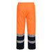 Portwest FR434 - Bizflame Rain+ Hi-Vis Multi-Norm Contrast FR Winter Trousers - Orange/Navy