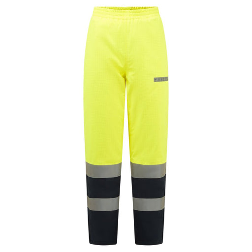 Portwest FR434 - Bizflame Rain+ Hi-Vis Multi-Norm Contrast FR Winter Trousers - Yellow/Navy