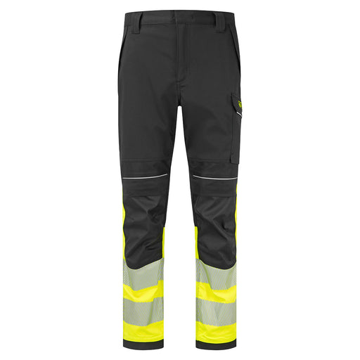Portwest FR450 - PW3 Modaflame Work Hi-Vis Class 1 FR Trousers - Yellow/Black