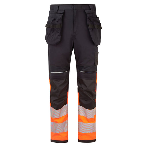 Portwest FR452 - PW3 Modaflame Work HVO Class 1 FR Holster Trousers - Orange/Black