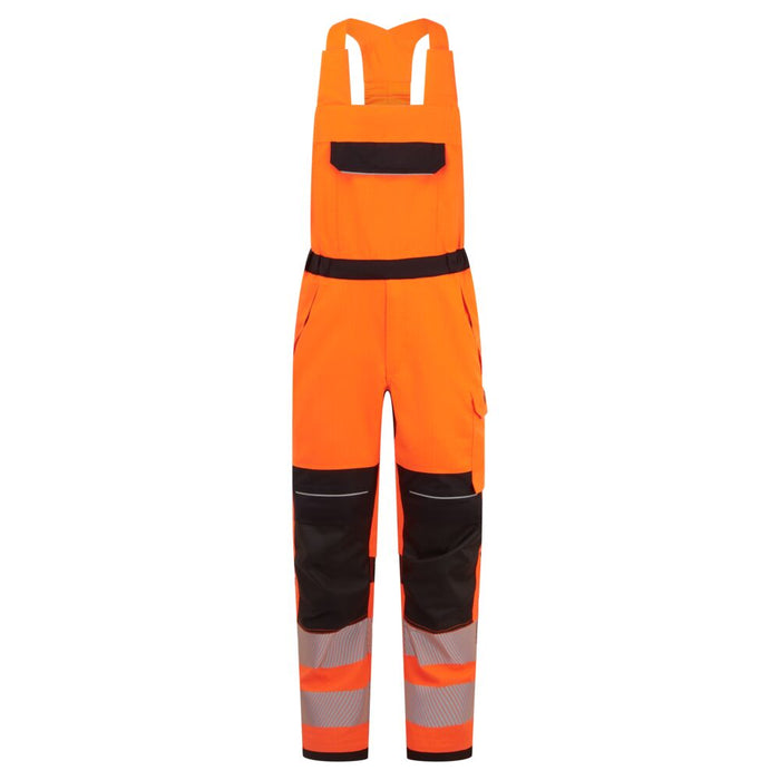 Portwest FR453 - PW3 Modaflame Work HVO Multi-Norm FR Bib and Brace - Orange/Black