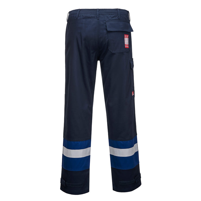 Portwest FR56 - Bizflame Work Two Tone FR Trousers - Navy/Royal