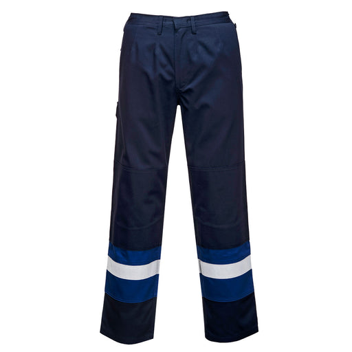 Portwest FR56 - Bizflame Work Two Tone FR Trousers - Navy/Royal