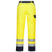 Portwest FR92 - Bizflame Work Hi-Vis Contrast FR Trousers - Yellow