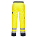 Portwest FR92 - Bizflame Work Hi-Vis Contrast FR Trousers - Yellow