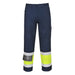 Portwest MV26 - Modaflame Work Hi-Vis Class 1 Multi-Norm FR Trousers - Yellow/Navy