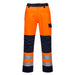 Portwest MV36 - Modaflame Work HVO Multi-Norm Contrast Trousers - Orange/Navy
