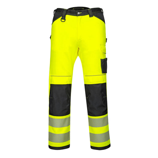 Portwest PW3 Hi-Vis Work Trousers Yellow/Black