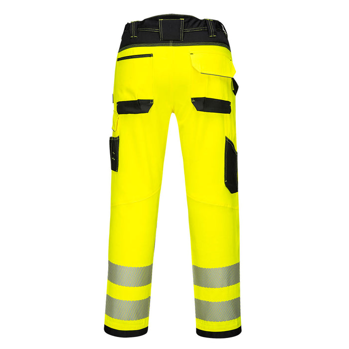 Portwest PW3 Hi-Vis Work Trousers Yellow/Black