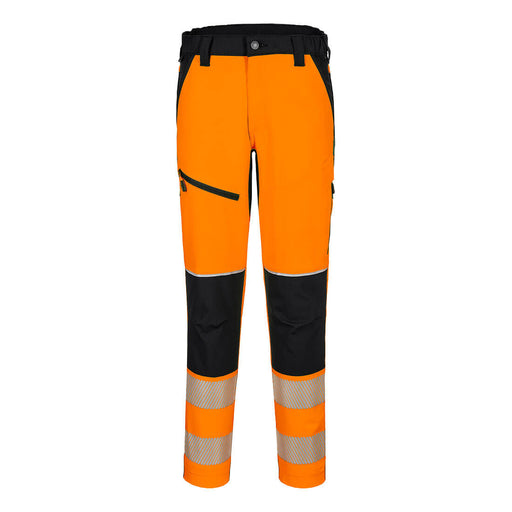 Portwest T140 - PW3 Hi-Vis Stretch Trouser - Orange/Black