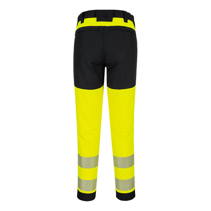 Portwest T140 - PW3 Hi-Vis Stretch Trouser - Yellow/Black