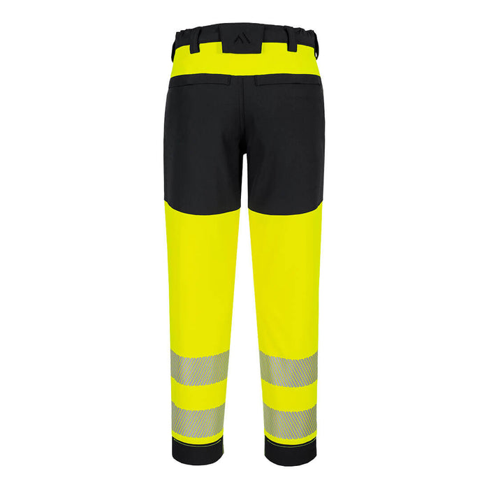 Portwest T141 - PW3 Hi-Vis Women's Stretch Trouser - Yellow/Black