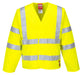 Portwest FR85 - Bizflame Hi-Vis FR Long Sleeve Vest - Yellow
