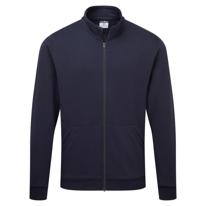 Portwest AS25 - Anti-Static ESD Zip Sweatshirt - Navy