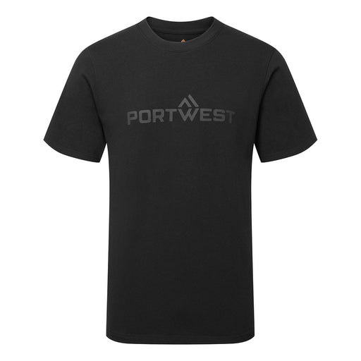 Portwest B198 - Portwest Cotton T-Shirt S/S - Black