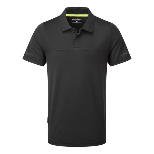 Portwest EV410 - EV4 Lightweight Polo Shirt S/S - Black