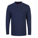 Portwest FR32 - Bizflame Knit FR Long Sleeve Henley - Navy